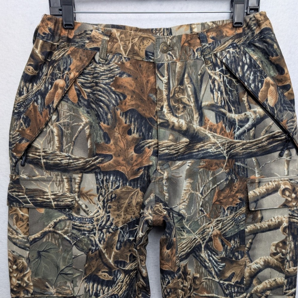 Cabela's Dry-Plus Seclusion 3D Camo Cargo Pants Mens 32 Regular Camouflage - Picture 2 of 11